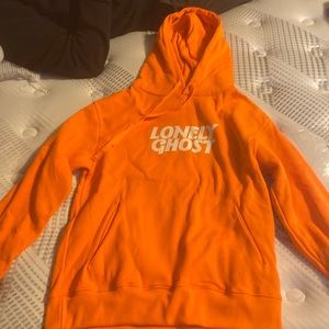 Orange hoodie, size medium. Lonely Ghost.